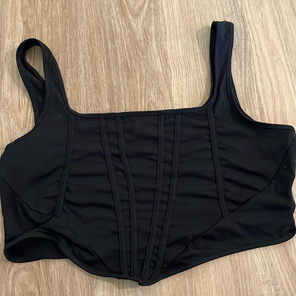 Shein corset crop top